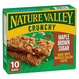 NATURE VALLEY Crunchy Maple Brown Sugar Granola Bars, 10 Count, 210g/7.4 oz., {Imported from Canada}