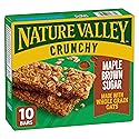 NATURE VALLEY Crunchy Maple Brown Sugar Granola Bars, 10 Count, 210g/7.4 oz., {Imported from Canada}