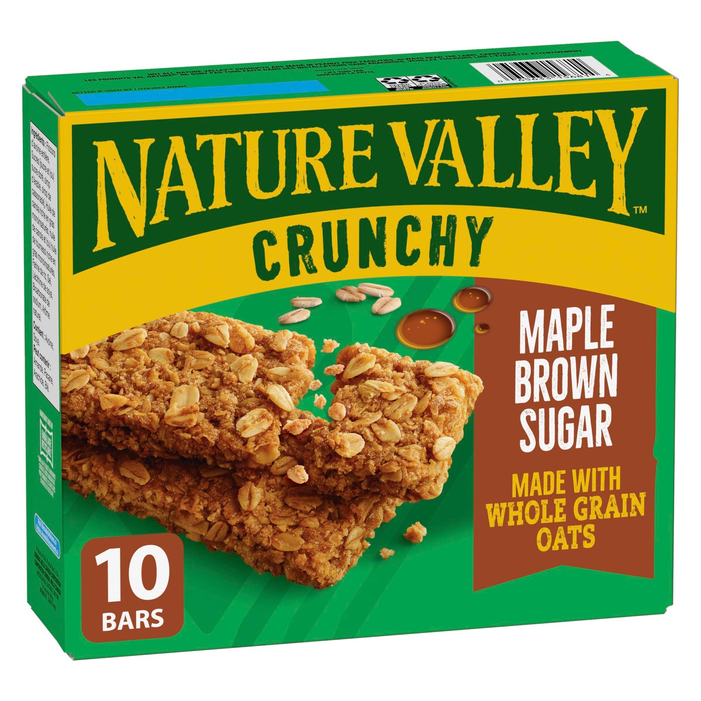 NATURE VALLEY Crunchy Maple Brown Sugar Granola Bars, 10 Count, 210g/7.4 oz., {Imported from Canada}