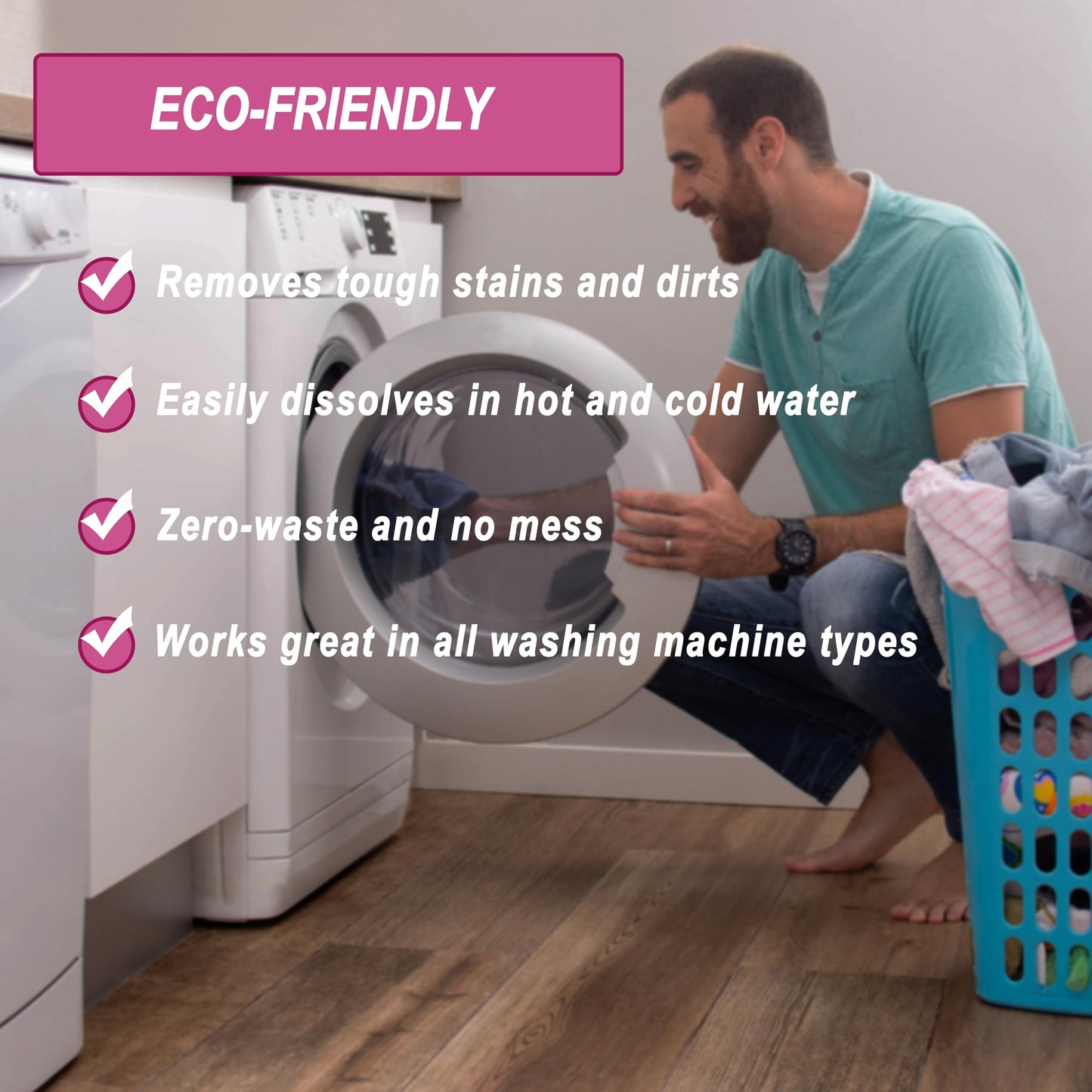 Air Jungles Laundry Detergent Sheets 100 Loads, Flora Bliss Scent, Easy to Use, Zero Waste Solution, Lightweight, Powerful Cleaning, Ideal for Home