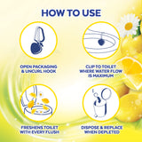 Lysol Automatic In-The-Bowl Toilet Cleaner, Cleans and Freshens Toilet Bowl, Lemon Breeze Scent (Pack of 2)