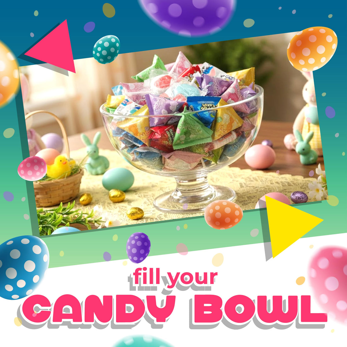 Easter Candy Individually Wrapped, Candy for Easter Eggs, 2 Lb Bag