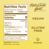 NatraTaste Gold Zero Calorie Sucralose Sweetener Packets, 2000 Ct., Gluten Free, Vegan, Sugar Substitute for Hot and Cold Drinks, Coffee, Iced Tea, Baking and More