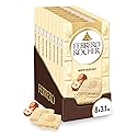 Ferrero Rocher Premium Chocolate Bars, 8 Pack, White Chocolate Hazelnut, 3.1 oz Each