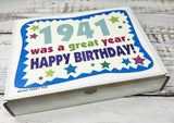 RETRO CANDY YUM ~ 1941 85th Birthday Gift Box of Nostalgic Retro Candy Mix from Childhood for 85 Year Old Man or Woman Born in 1941