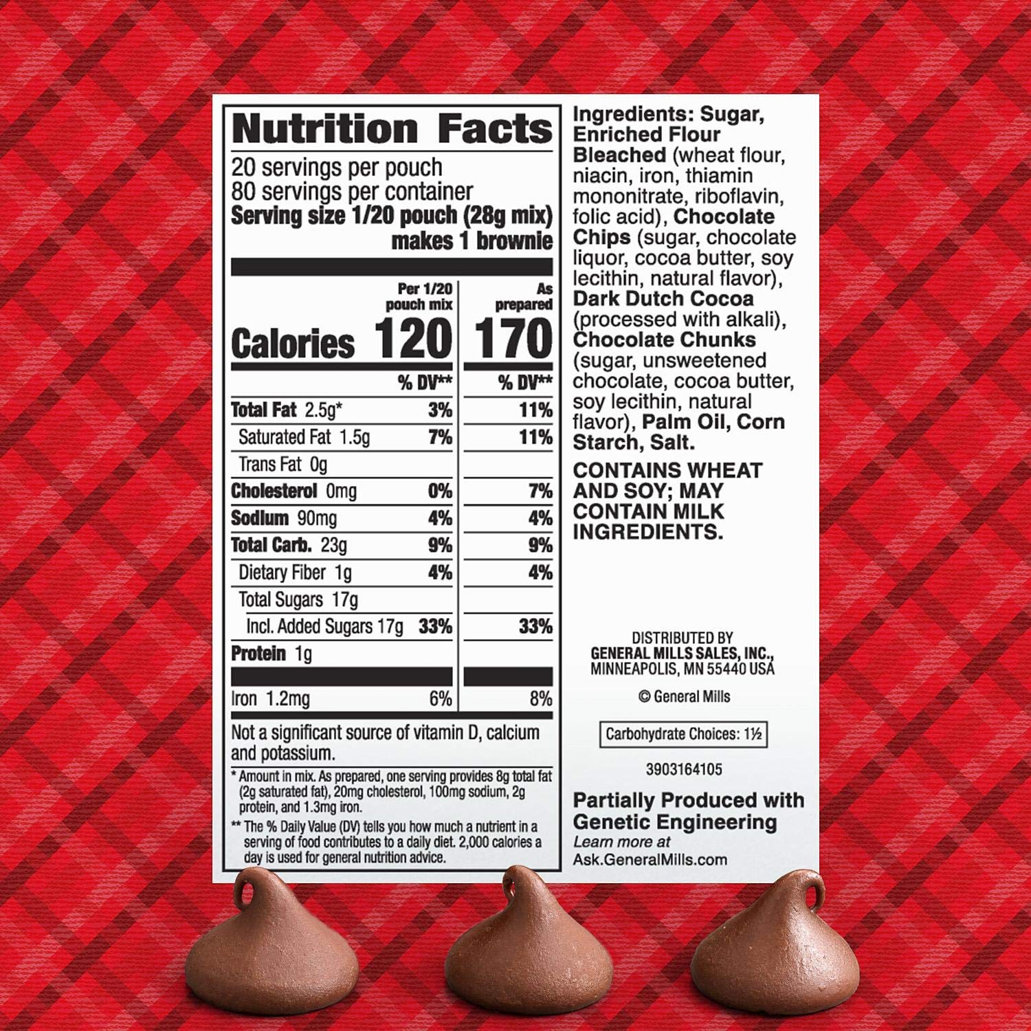 Betty Crocker's Hershey's Triple Chocolate Brownie Mix (20 oz. ea., 4 pk.)