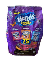 5 bags of Halloween variety pack rainbow, very berry, spooky gummy clusters 75 count