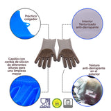 KE WOOW Magic Silicone Pet Brush/Gloves. Silicone reusable cleaning brush, gloves with thick bristles scrubber for hair removal pets, dogs, cats