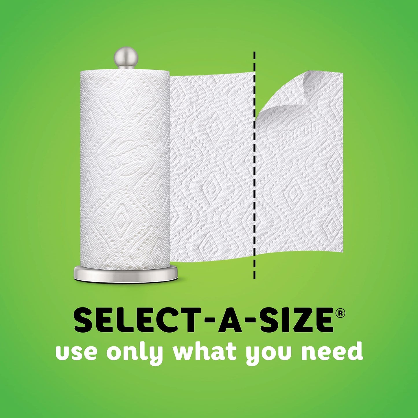 Bounty - Paper Towels - Select-A-Size Paper Towels - 9.49" x 19.02" x 10.98" - 19.02" x 10.98" x 9.49" - White