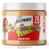 Fit Butters Fruity PEBBLES™ Cashew Butter - Added Protein and Coconut Oil, Low Carb, Low Sugar, Complete Protein Dessert Flavored Nut Butter