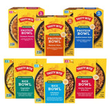 Tasty Bite Bowls Variety, Pack of 6, Mexican Protein, Mediterranean Protein, Indian Protein, Chickpea Biryani, Smoky Paneer Biryani, Vegetable Biryani
