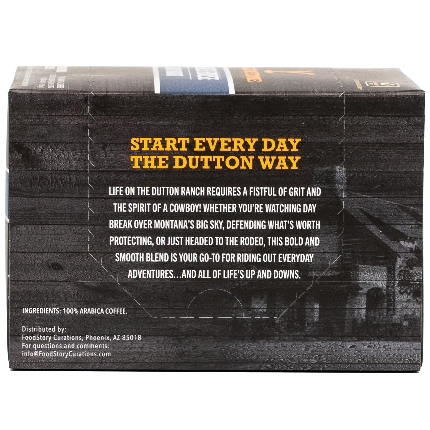 Yellowstone Ranch House Dark Roast Coffee, Single Serve Recyclable Pods/Cups, 100% Arabica Beans, 12 Count