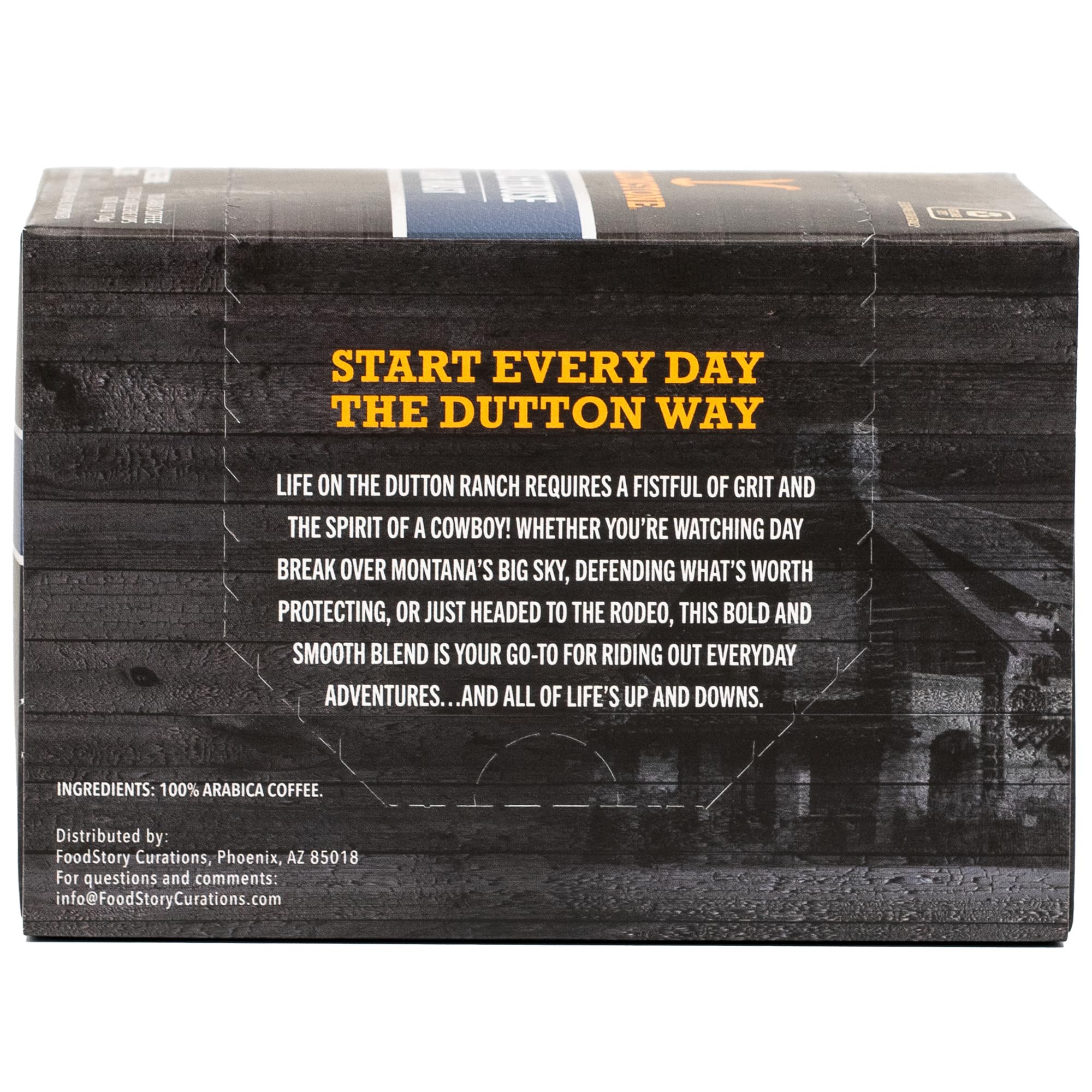 Yellowstone Ranch House Dark Roast Coffee, Single Serve Recyclable Pods/Cups, 100% Arabica Beans, 12 Count