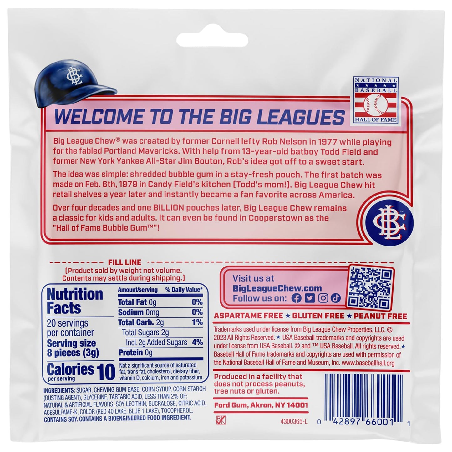 Big League Chew Grape Bubble Gum 3-Pack - 2.12oz Packets - Ground Ball Grape Baseball Gum - Big League Chew Baseball Candy Set for Treats, Party