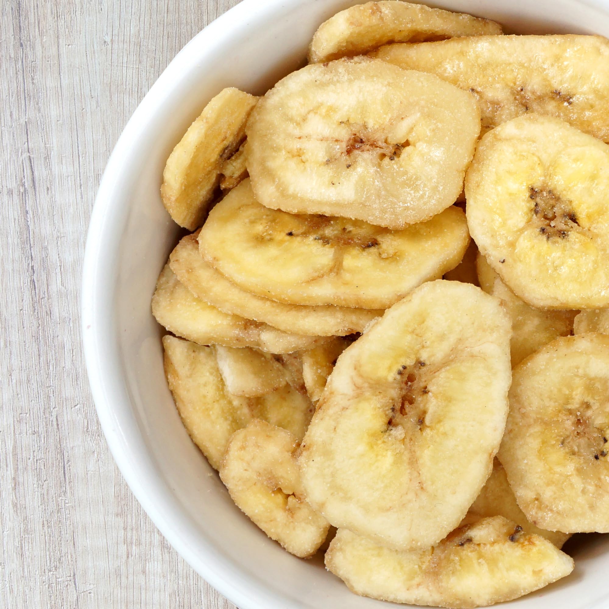 Dried Banana Chips, 1 Pound Bag Banana Chips, Dried Fruit, Dehydrated Bananas, The Hampton Popcorn & Candy Company
