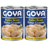 Goya Butter Beans Canned, Creamy and Flavourful Lima, Pantry Staple, Pack of 2 (15.5 oz Cans)