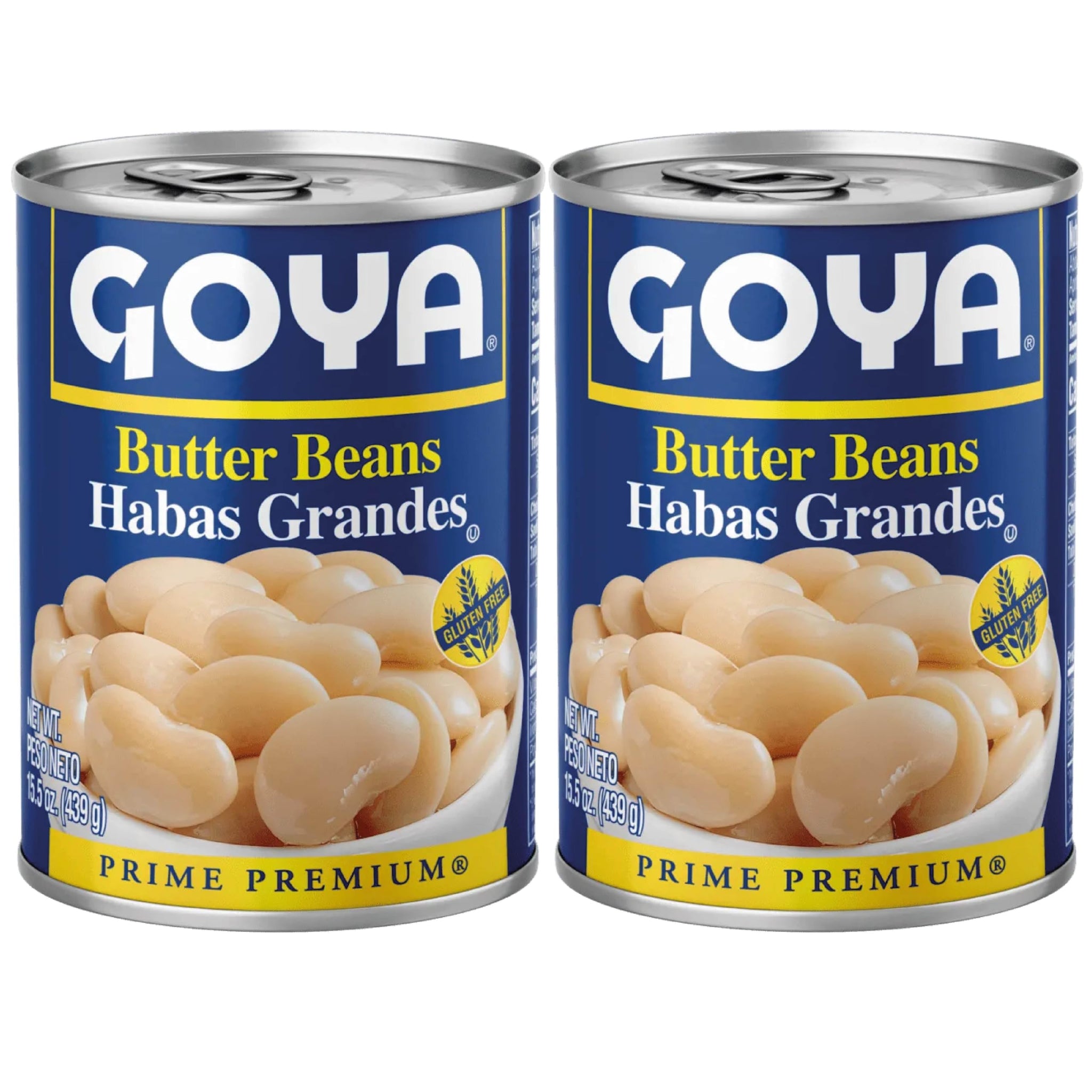Goya Butter Beans Canned, Creamy and Flavourful Lima, Pantry Staple, Pack of 2 (15.5 oz Cans)