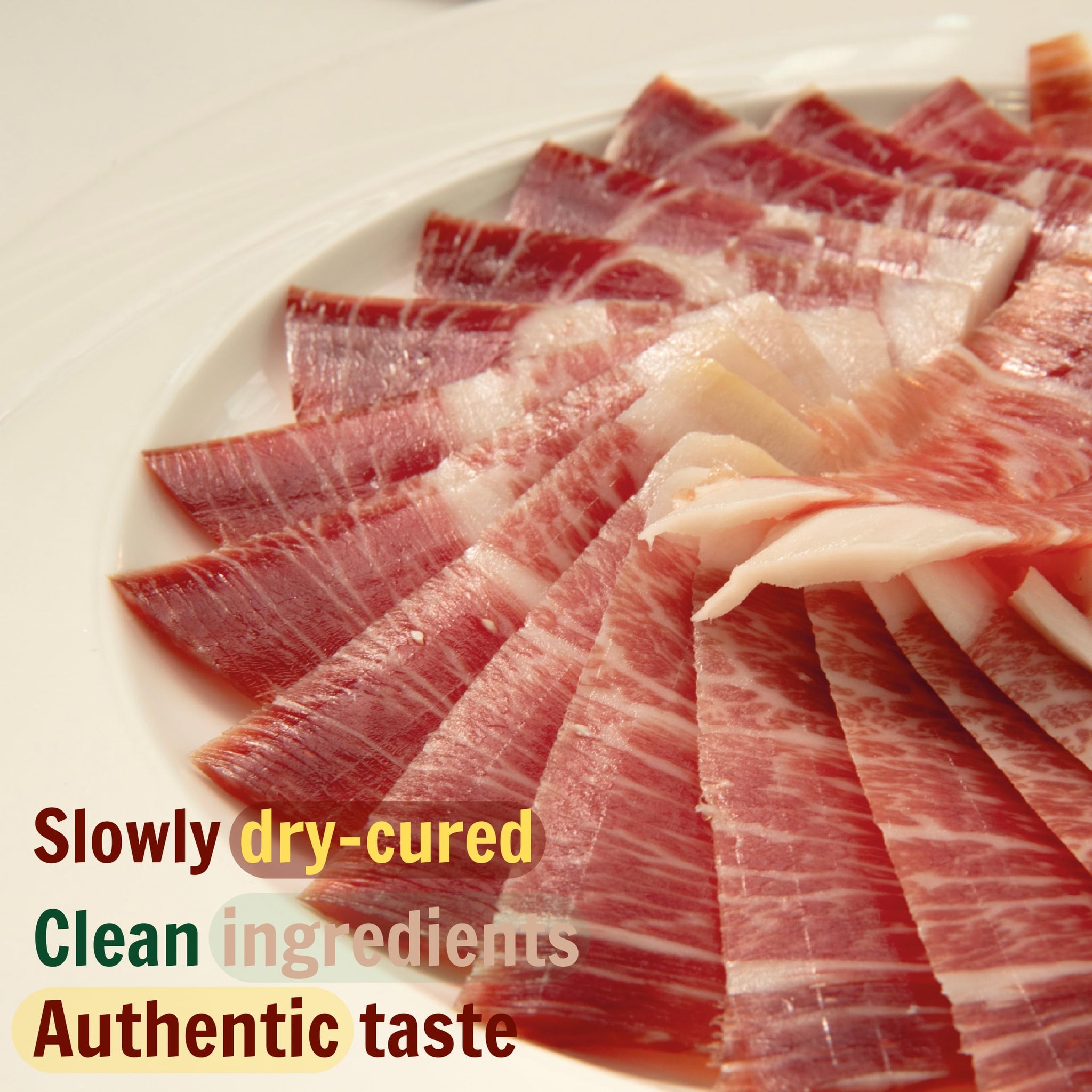 Monte Nevado Jamon Iberico Grain-Fed (Cebo) 50% Iberico - 3oz Each, Pack of 2 units, Pre-Sliced Vacuum Packed Spanish Dry-Cured Ham - Tapas