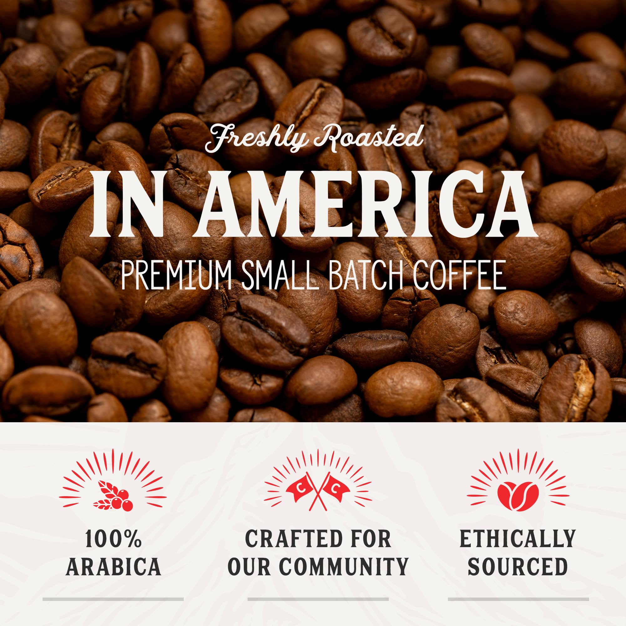 Crockett Organic K Cups Coffee - USDA Organic Medium Roast Coffee Pods with Clean Flavor, Balanced Body & Natural Energy - Single Serve for Smooth