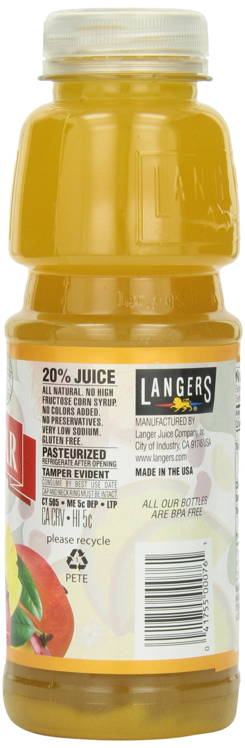 Langers Mango Nectar Juice, 16-Ounces (Pack Of 12)