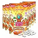Bubblegum Kids Gingerbread Sugar Free Gum | Sugarless Gum with Xylitol | Vegan, Low Calorie Candy Alternative for Kids & Adults | Christmas Theme |