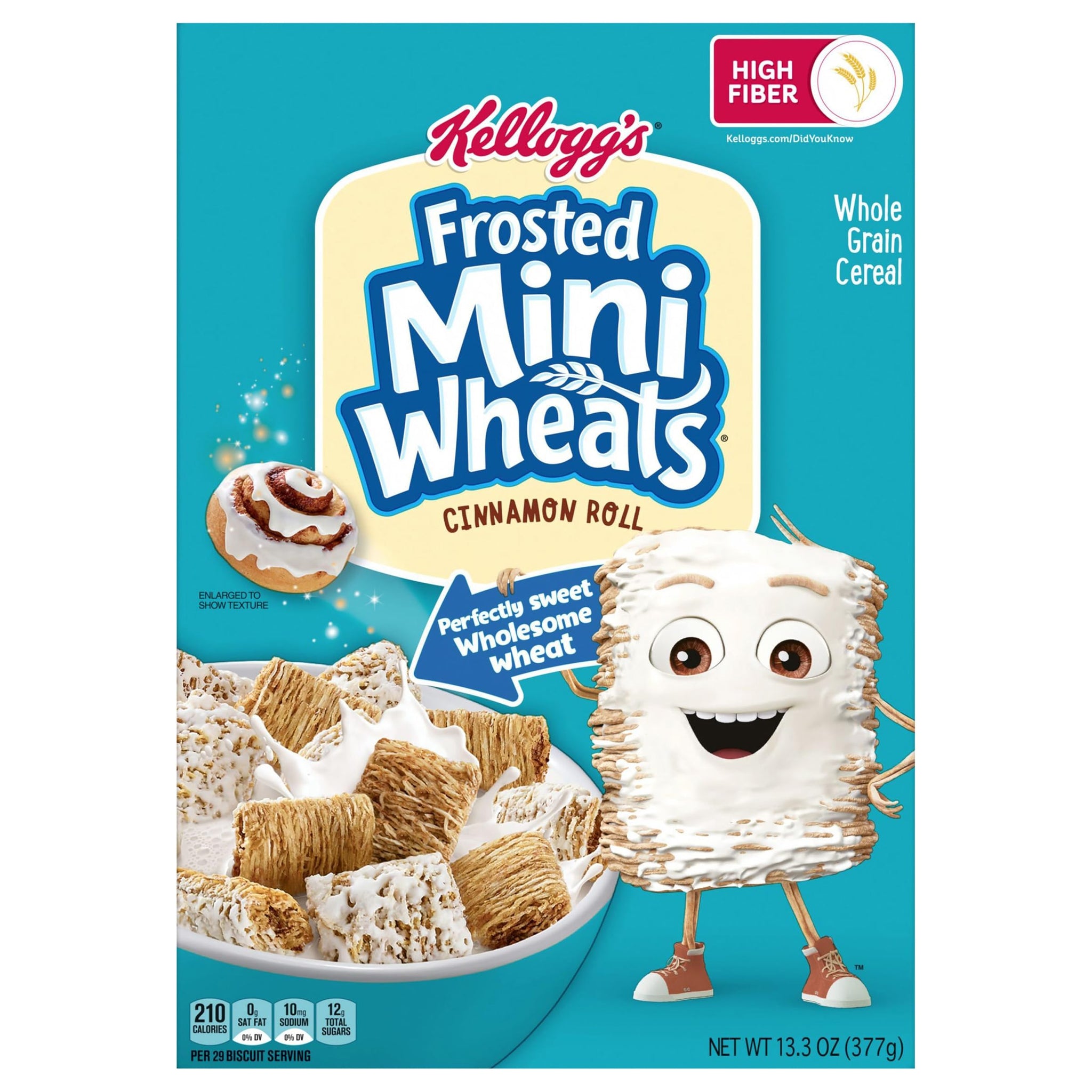 Frosted Mini-Wheats Whole Grain Cinnamon Roll Cereal 13.3 oz