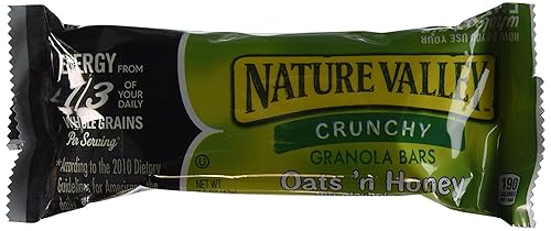 Nature Valley Crunchy Granola Bars Oats 'N Honey 15 Two Bar Pouches (30 Bars) - 1.5 Oz. Each - Small Storage Space Friendly