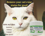 PawPurity Tear Stain Remover Kit for Cats | Includes Tear Stain Remover Solution, Powder and Application Pads | 100% Natural | Tear Stain Removal
