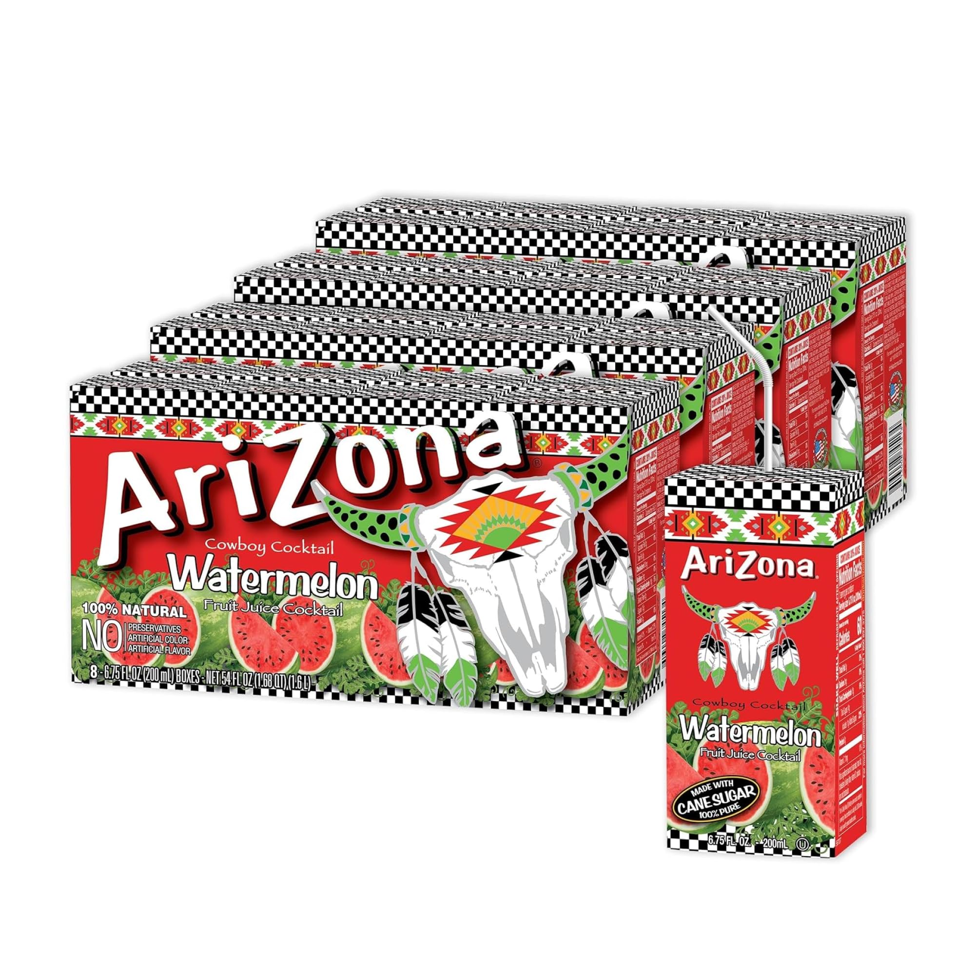 Arizona Watermelon Drink, 6.75 fl oz Tetra Box (Pack of 32)