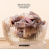 Sockerbit Swedish Candy Sour Cherry Cola Gummies, 5 Bags, Sweet & Sour Candy Bottle Shapes, Sugar-Coated Chewy Gummies, Gluten Free & Non GMO, 2.82oz