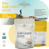 Sunflower Seeds Organic | Fresh, Hulled, Unsalted, No Shell Sunflower Kernels | Healthy Snacks, Cooking, Baking | Vegan & Keto Friendly, 16 oz