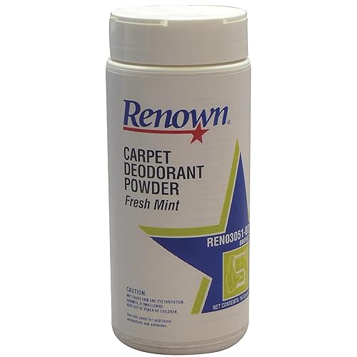 Renown REN03051-BD Carpet Deodorant Powder, Fresh Mint, 1-Pound Container