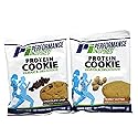 Performance Inspired Nutrition Mixed Protein Cookie Box - 12 Pack - 6 Chocolate Chip & 6 Peanut Butter - 15G Protein, 6-7G Fiber - All-Natural, No