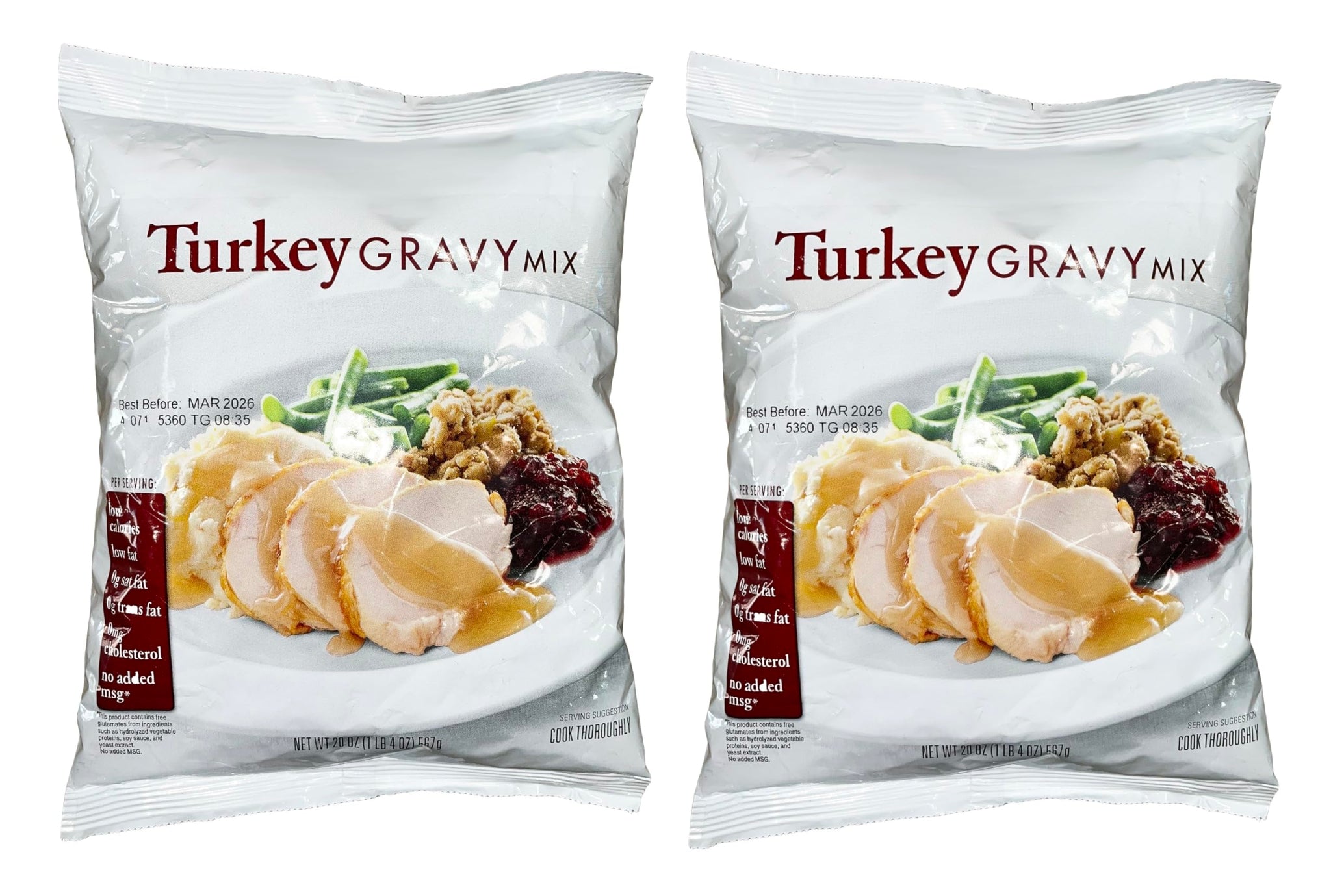 Turkey Gravy Mix 20 oz. | 0g Trans Fat | Bits N Things | Pack of 2