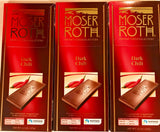 Moser Premium Fine German Chili / Dark Chocolate Bars.(3 Pack) by Moser Roth