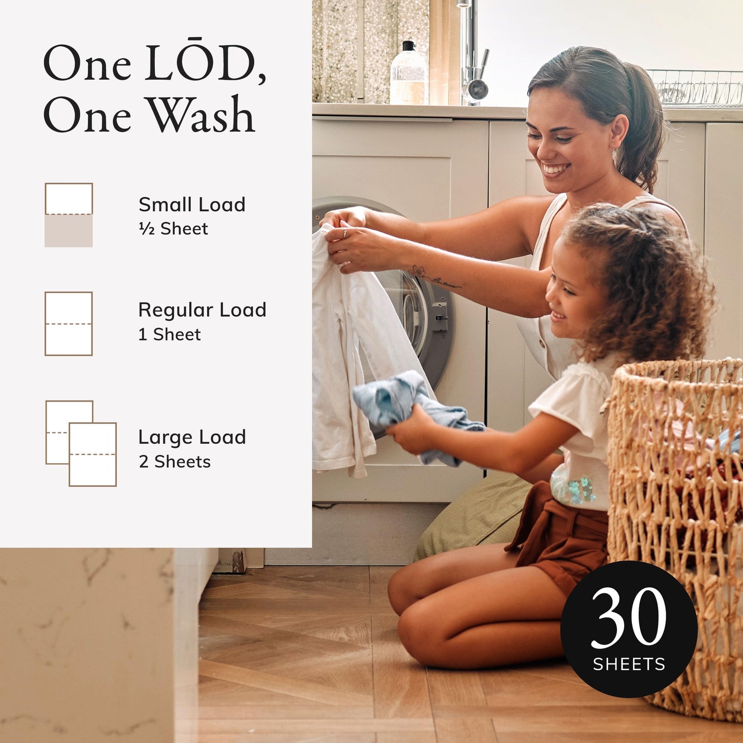 L?D Laundry Sheets | Laundry Detergent Sheets For Washing Clothes | Home Essentials & Travel Essentials | Easy To Use | Plant-Based | Lux Linen Scent