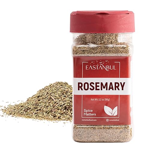Eastanbul Rosemary Leaves 3.2oz, Dried Rosemary Seasoning, Natural, Freshly Picked Vegan Rosemary Herb, Rosemary Spice for Savory & Sweet Recipes
