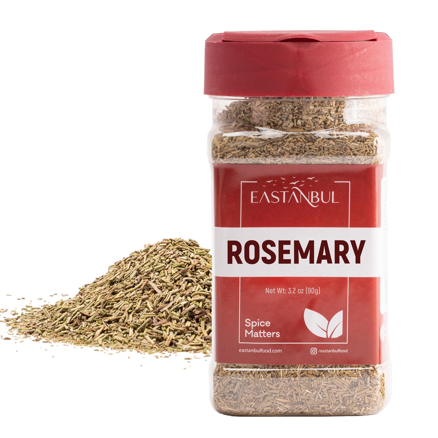 Eastanbul Rosemary Leaves 3.2oz, Dried Rosemary Seasoning, Natural, Freshly Picked Vegan Rosemary Herb, Rosemary Spice for Savory & Sweet Recipes