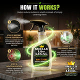 Smells Like Legal™ Matcha Odor Eliminator Spray - Powerful Commercial-Grade - Eliminates Smoke, Pet & Food Odors at source - Fabric-Safe, Non-Staining