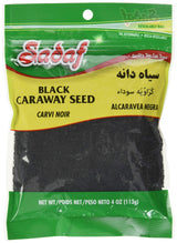 Sadaf Black Seeds - Nigella Black Caraway Seeds for Cooking & Food Seasoning - Kosher - 4 Oz Resealable Bag
