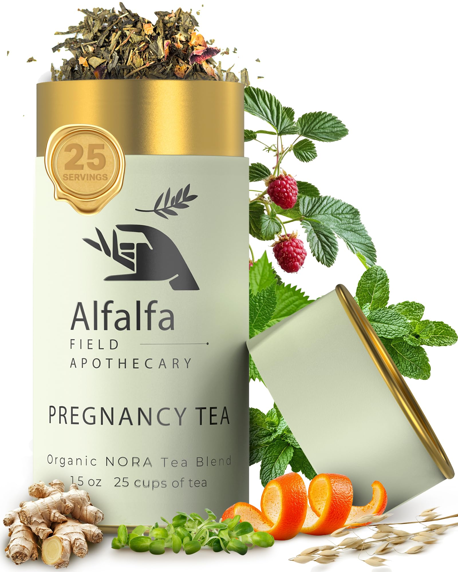 Pregnancy Tea for Pregnant Women with Hand Selected Organic Ingredients - Morning Sickness Support, Healthy Pregnancy, Labor and Delivery, Second