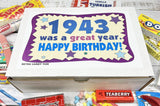 RETRO CANDY YUM ~ 1943 83rd Birthday Gift Box Nostalgic Candy Mix from Childhood for 83 Year Old Man or Woman Born 1943 Jr