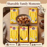 Japanese Milk Caramel 12ea x 5 Pack - Individually Wrapped Candy Variety Pack - Exclusive Cat Art by Tomoko Shintani - Interactive DIY Paper Craft