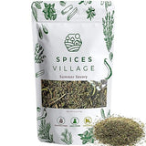 SPICES VILLAGE Dried Savory, Summer Savory Spice, Savory Herb, 2 oz, Pure Mediterranean Seasoning, Kosher, Gluten Free, Vegan, Non GMO, Resealable