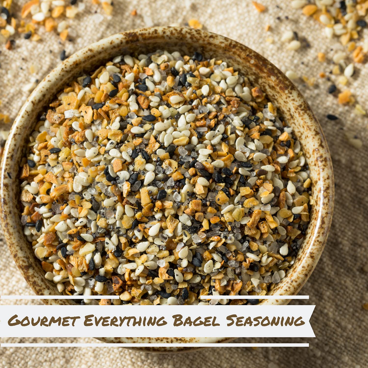 Everything Bagel Seasoning Blend by It's Delish, 5 Lbs Bulk Bag - Premium All Natural Bagel Spice Seasoning Mix With Sea Salt for Bagels, Buns, Bread