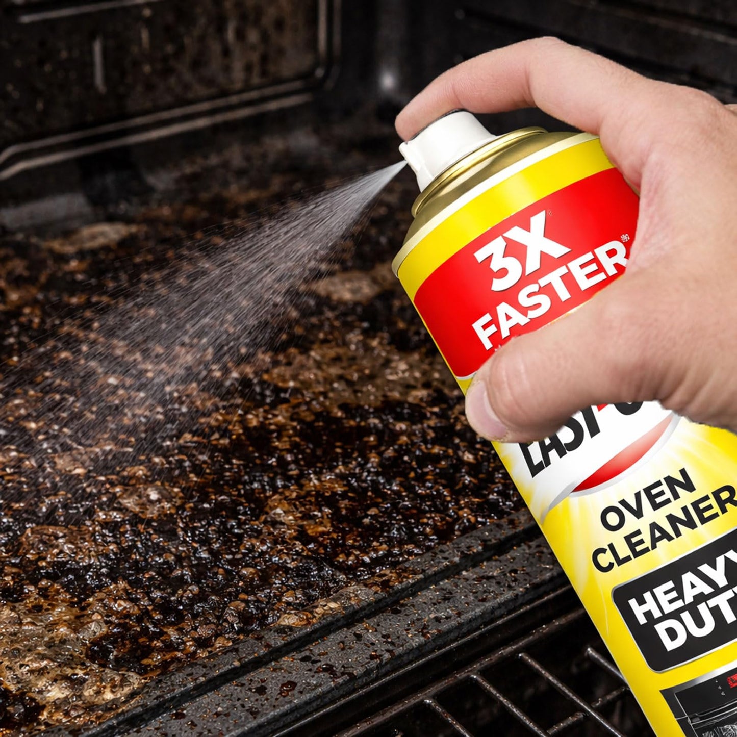 Easyoff Heavy Duty Oven Cleaner Foam, Removes Grease & Burned-On Item, For Grill Grates, Ovens & More 14.5oz
