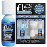 iFLO® Automatic Septic Tank Treatment & Maintenance Kit - Weekly Enzyme Dispenser Prevents Backups, Clogs & Odors - Breaks Down Sludge, Grease & Waste