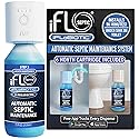 iFLO® Automatic Septic Tank Treatment & Maintenance Kit - Weekly Enzyme Dispenser Prevents Backups, Clogs & Odors - Breaks Down Sludge, Grease & Waste