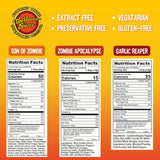Torchbearer Sauces Hot Sauce Bundle Set, 5 Oz Each: Zombie Apocalypse, Garlic Reaper, & Son of Zombie