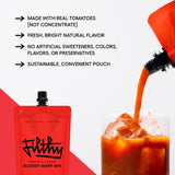 Filthy Bloody Mary Mix, Premium Cocktail Mixer, All-Natural, Travel Friendly for Vacation, Brunch, Home Bars and Hosting, Made From Real Tomatoes, 8